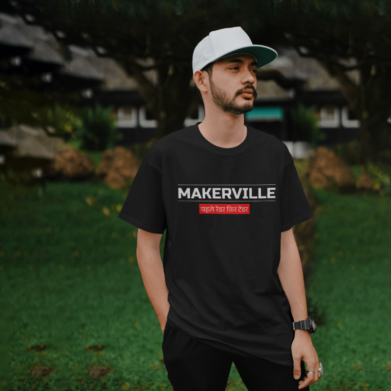 Makerville Pehle Render Phir Tender Premium Oversized T-shirt
