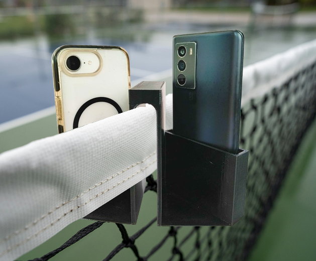 Pickleball & Paddle Dual-Angle Phone Holder